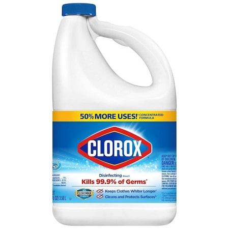 CLOROX Concentrated Bleach, 121 oz, Liquid, Regular 32424